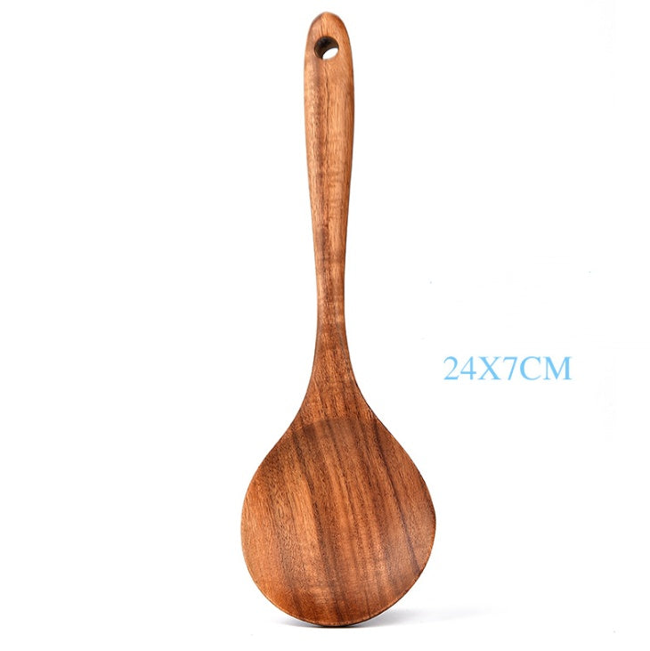 Teak Natürliche Holz Geschirr Löffel Schöpfkelle Turner Reis Sieb Suppe Skimmer Kochen Werkzeug Sets Löffel Scoop Küche Werkzeuge Gadgets