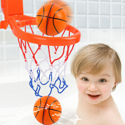 Children bathing and playing in water toys