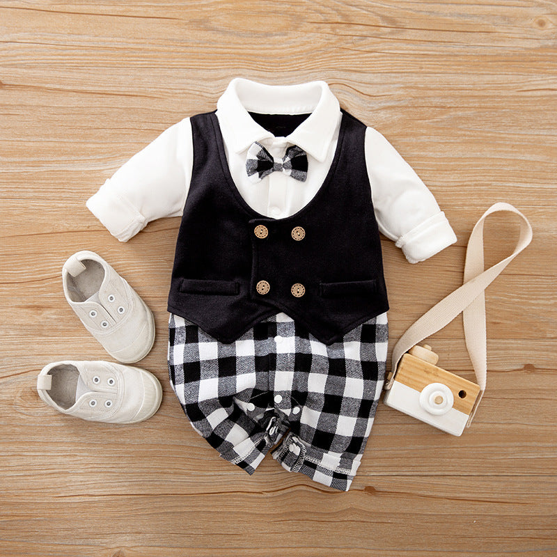 Baby Overall Frühling Und Herbst Modelle Außenhandel Gentleman Baby Kleidung Lange-Ärmeln Baby Kleidung Baby Kleidung