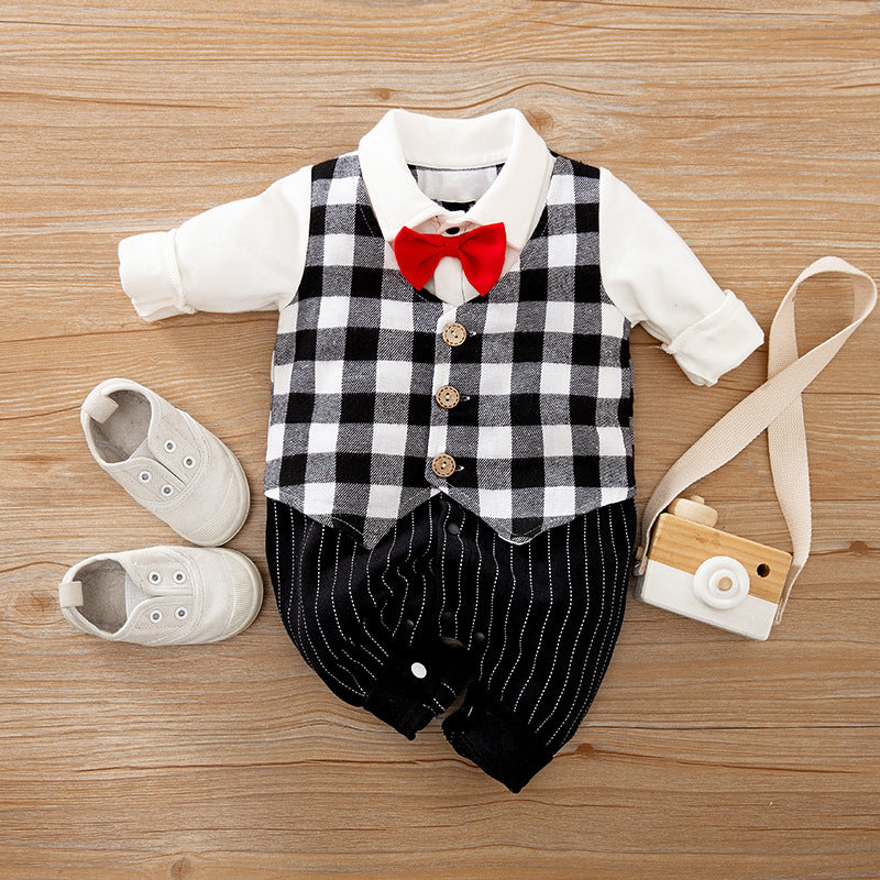 Baby Overall Frühling Und Herbst Modelle Außenhandel Gentleman Baby Kleidung Lange-Ärmeln Baby Kleidung Baby Kleidung