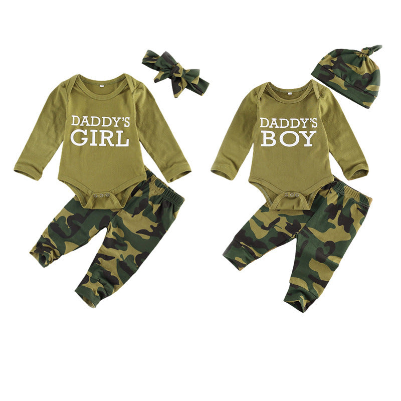 Neue Produkte Set Brief Camouflage Gedruckt Kinder Set