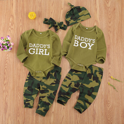 Neue Produkte Set Brief Camouflage Gedruckt Kinder Set