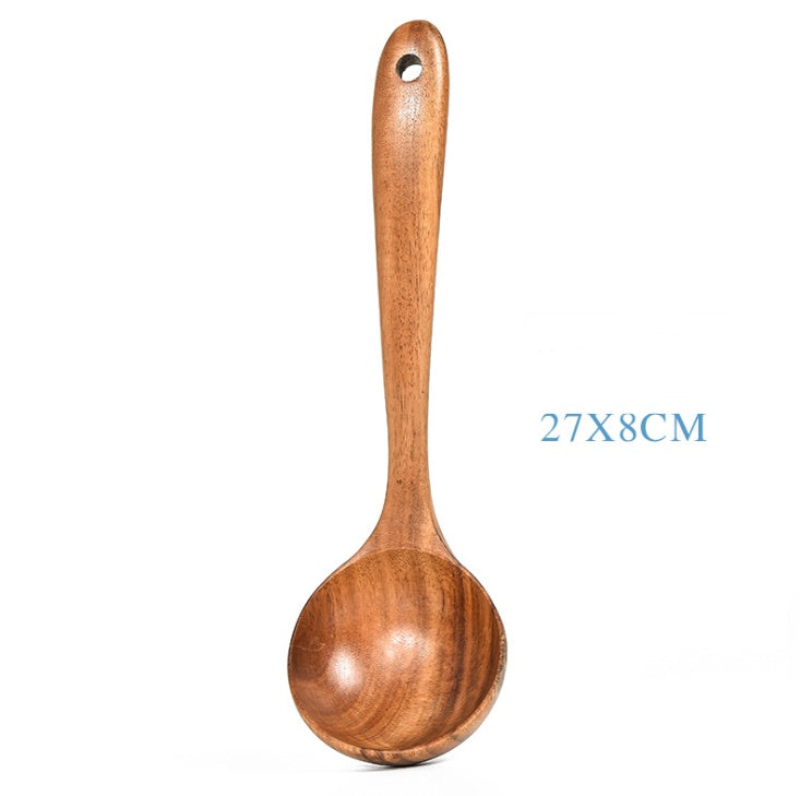 Teak Natürliche Holz Geschirr Löffel Schöpfkelle Turner Reis Sieb Suppe Skimmer Kochen Werkzeug Sets Löffel Scoop Küche Werkzeuge Gadgets