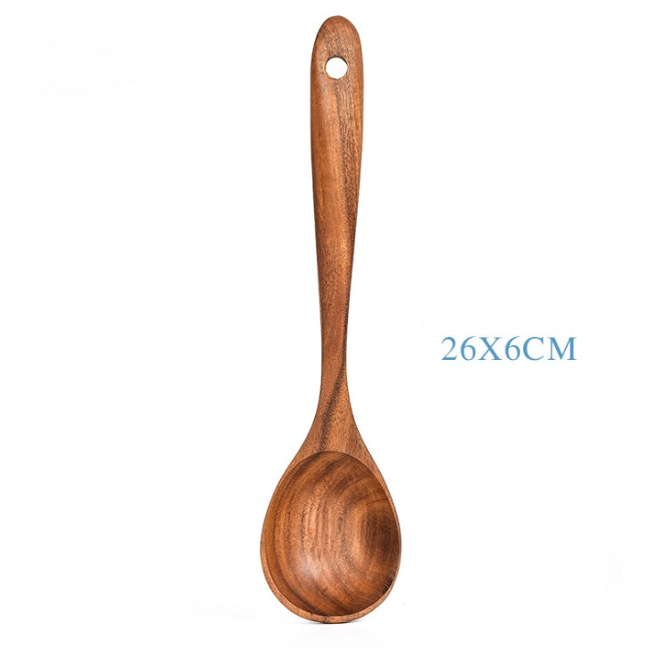 Teak Natürliche Holz Geschirr Löffel Schöpfkelle Turner Reis Sieb Suppe Skimmer Kochen Werkzeug Sets Löffel Scoop Küche Werkzeuge Gadgets