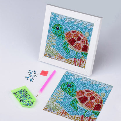 Little Turtle Full Of Diamond Children's Diamond Painting