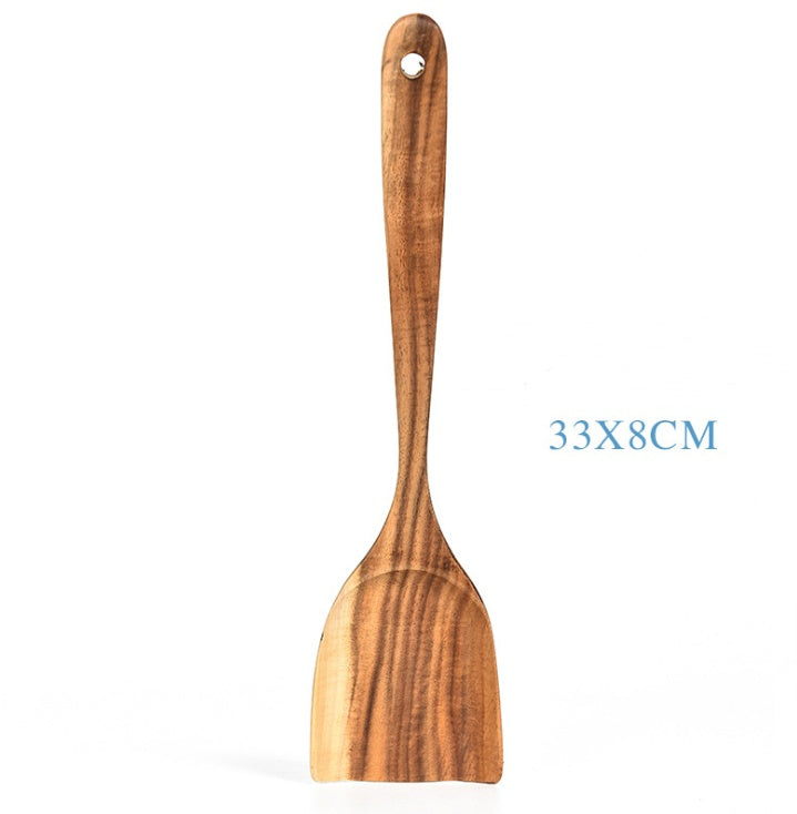 Teak Natürliche Holz Geschirr Löffel Schöpfkelle Turner Reis Sieb Suppe Skimmer Kochen Werkzeug Sets Löffel Scoop Küche Werkzeuge Gadgets