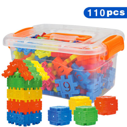 110pcs Set DIY Lepin Bausteine Baby Jungen Und Mädchen 3D Blöcke Lustige Pädagogisches Mosaik Spielzeug Für Kinder Kinder block Spielzeug