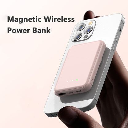 Mini Schnelle Lade Magnetische Wireless Power Bank 5000 MAh Tragbare