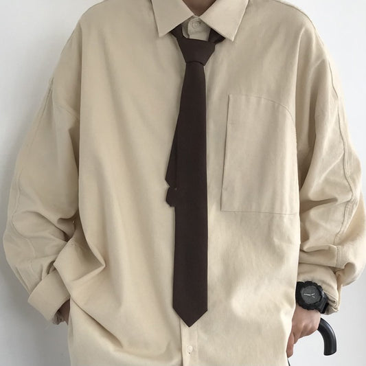 Klassische japanische vielseitige Khaki Vintage Krawatte