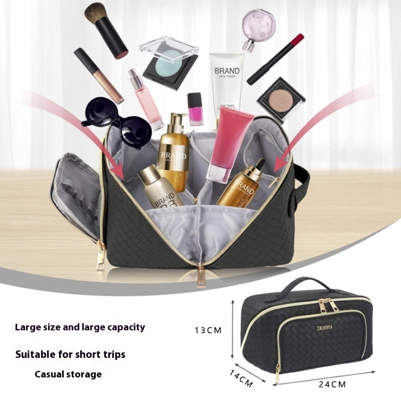 Große Kosmetiktasche, tragbar, wasserdicht, Aufbewahrungstasche für Make-up, für Damen, multifunktional, Badezimmer, Toilettenartikel, Organizer, Beutel